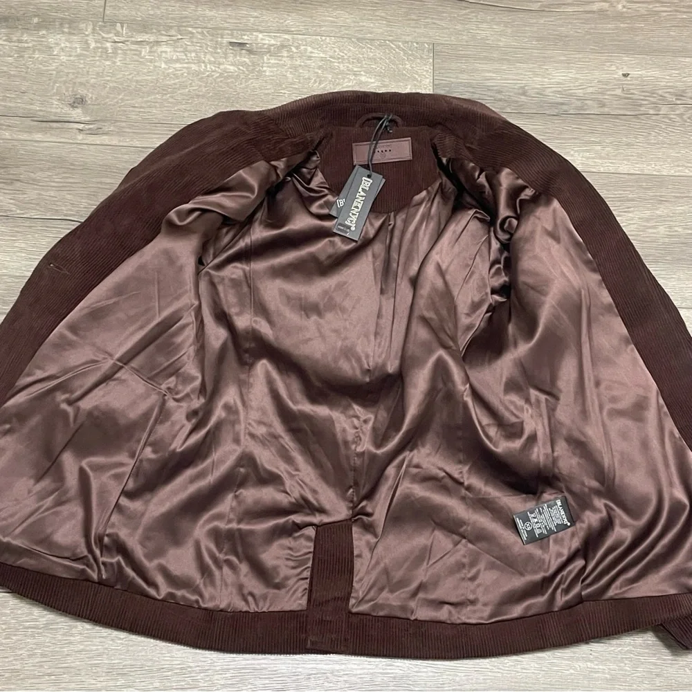 Blank NYC Women's Brown Corduroy Blazer Jacket Size XS $128